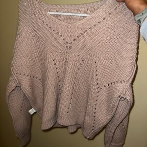Women's Knit Sweater in Taupe